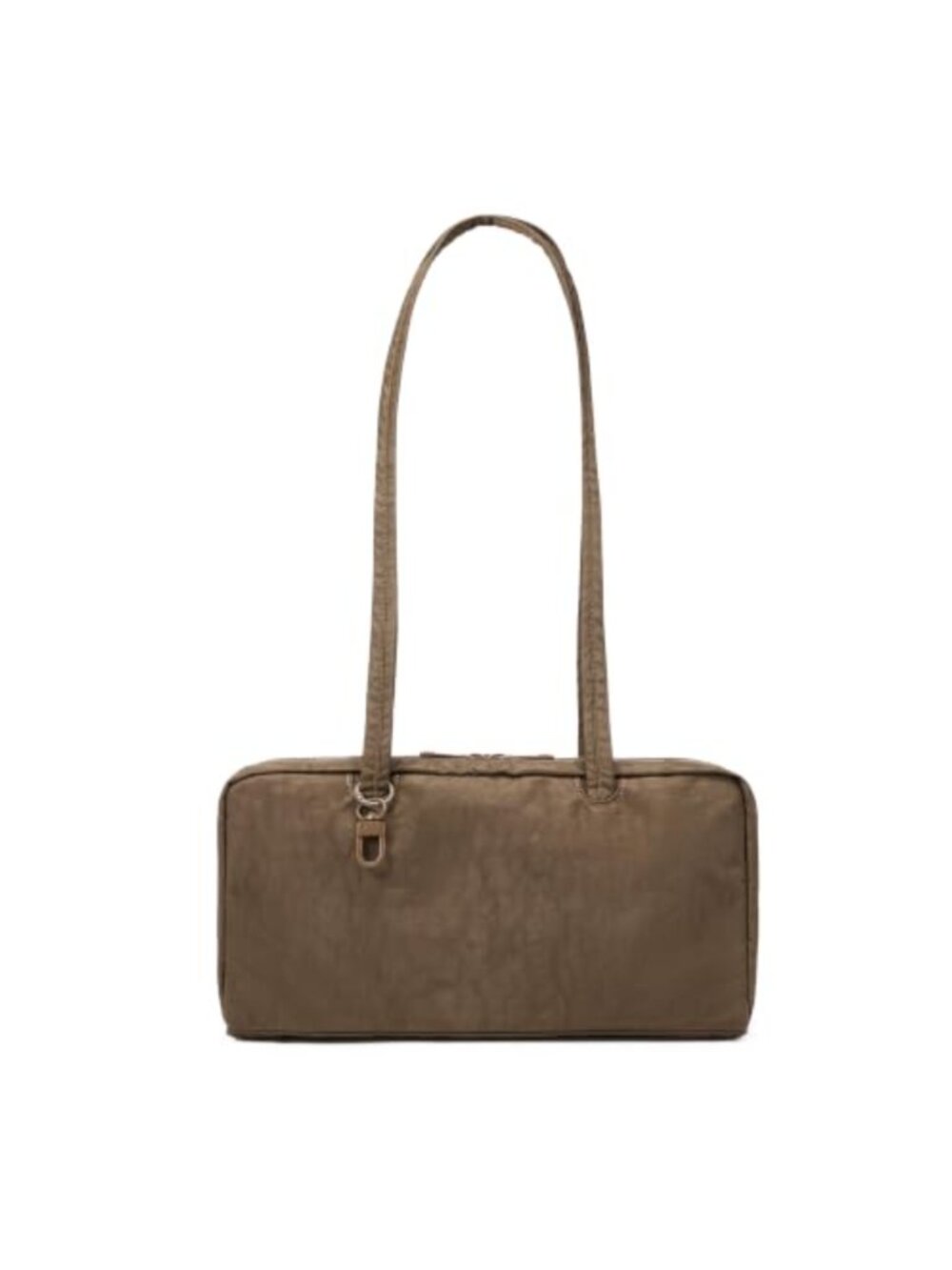 Lightweight Nylon Bowler Bag East-West Shoulder Tote Everyday Purse
